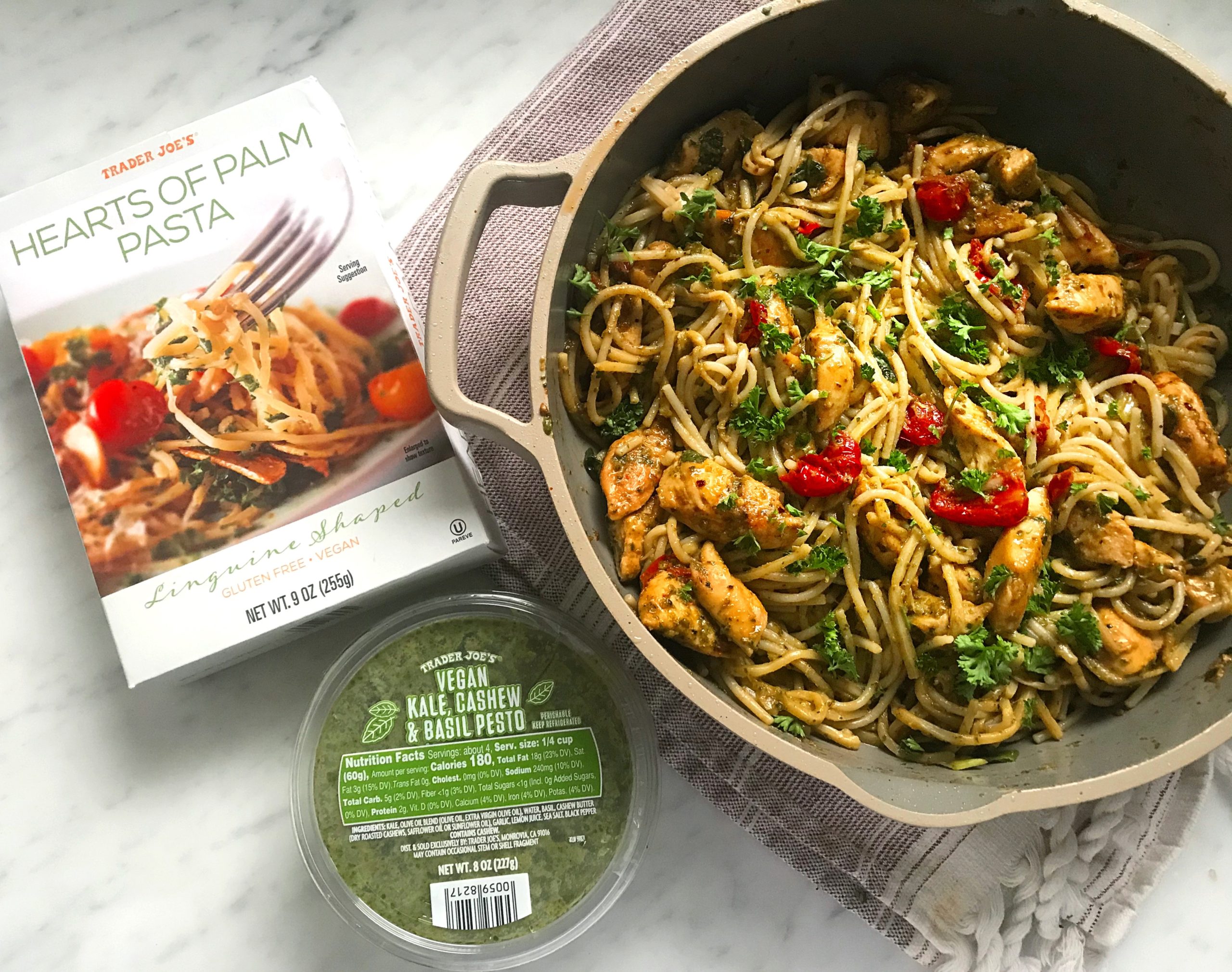 Trader Joe's Hearts of Palm Chicken Pesto – Nourished Blessings
